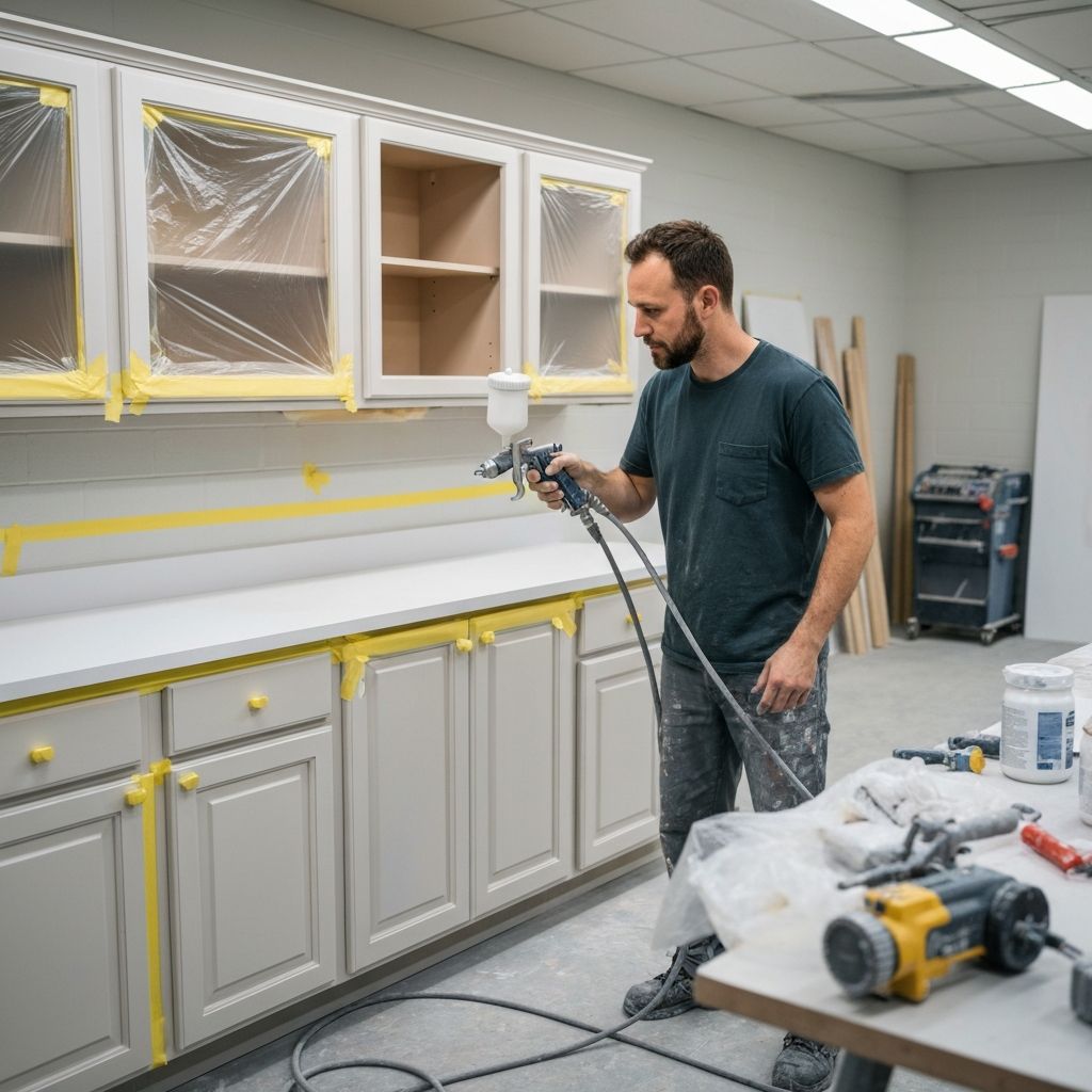 Cabinet Spray Finishing